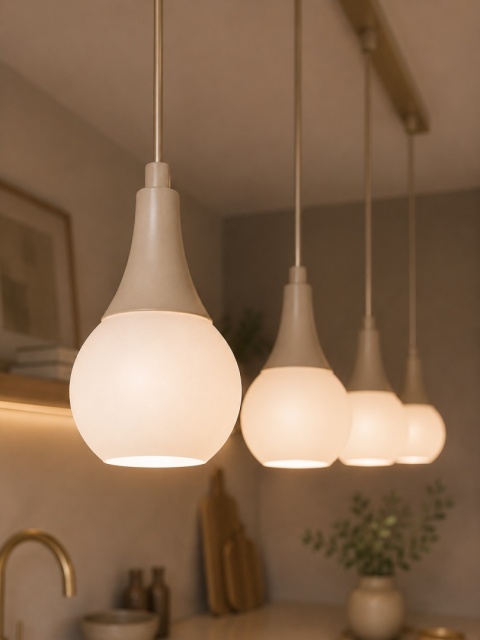 Lampa wisząca 4xE27 Lacrima Latte
