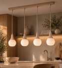 Lampa wisząca 4xE27 Lacrima Latte
