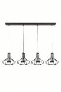 Lampa wisząca 4xGX53 Axia Black