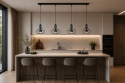 Lampa wisząca 4xGX53 Axia Black