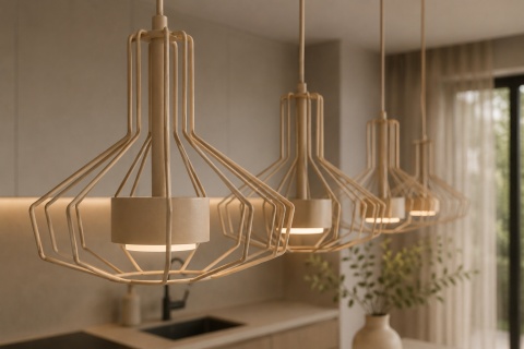 Lampa wisząca 4xGX53 Axia Latte