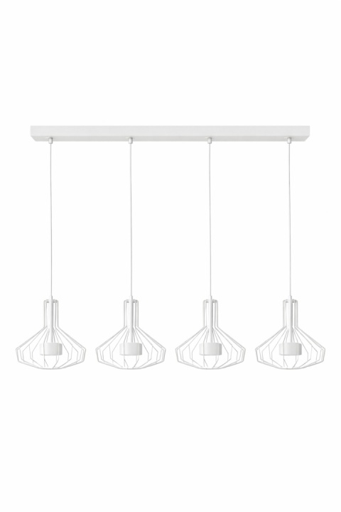 Lampa wisząca 4xGX53 Axia White
