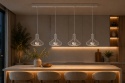 Lampa wisząca 4xGX53 Axia White