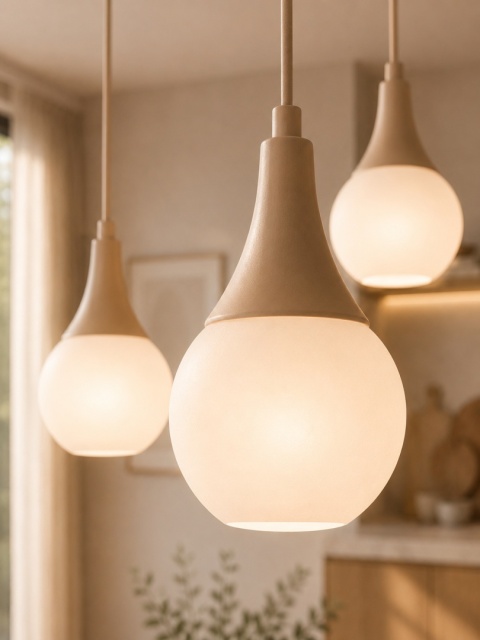 Lampa wisząca 5xE27 Lacrima Latte