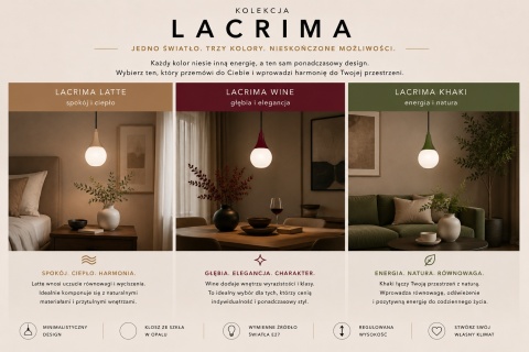 Lampa wisząca 5xE27 Lacrima Wine