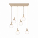 Lampa wisząca 6xE27 Lacrima Latte