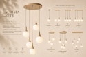 Lampa wisząca 6xE27 Lacrima Latte