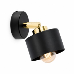 Kinkiet 1xE27 SIMPLY BLACK/GOLD
