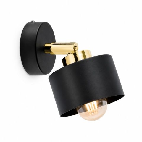 Kinkiet 1xE27 SIMPLY BLACK/GOLD