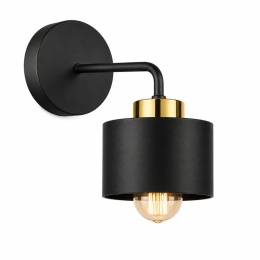 Kinkiet 1xE27 SIMPLY BLACK/GOLD