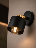 Kinkiet 1xE27 SIMPLY BLACK/GOLD