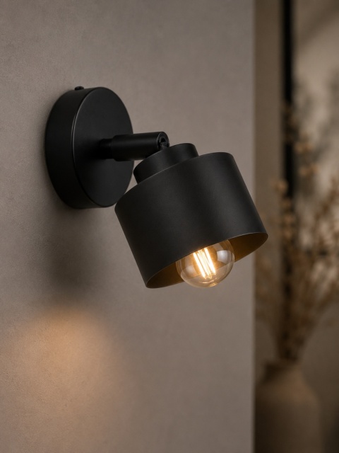 Kinkiet 1xE27 SIMPLY BLACK