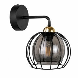 Kinkiet 1xE27 SOLO BLACK/GOLD