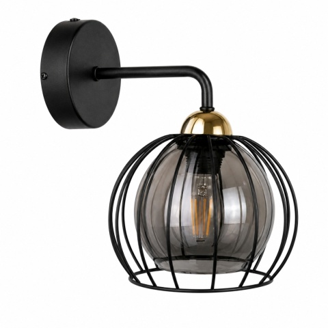 Kinkiet 1xE27 SOLO BLACK/GOLD