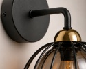 Kinkiet 1xE27 SOLO BLACK/GOLD