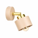Kinkiet 1xE27 Simply Latte/Gold