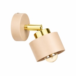 Kinkiet 1xE27 Simply Latte/Gold