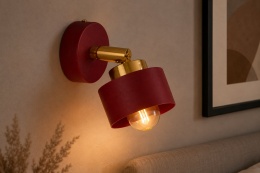 Kinkiet 1xE27 Simply Wine/Gold