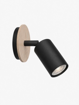 Kinkiet 1xGU10 EYE BLACK WOOD