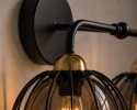 Kinkiet 2xE27 SOLO BLACK/GOLD