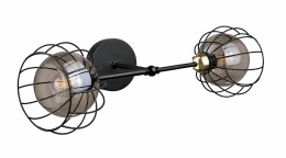 Kinkiet 2xE27 SOLO BLACK/GOLD