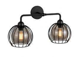 Kinkiet 2xE27 SOLO BLACK