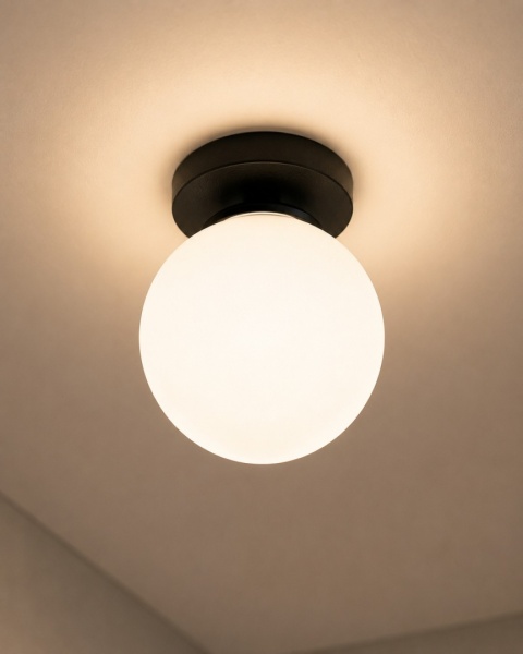 Lampa sufitowa 1xE27 MONDI BLACK