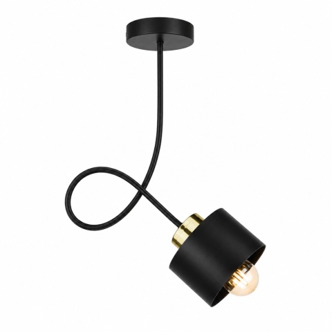 Lampa sufitowa 1xE27 SIMPLY BLACK/GOLD