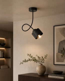 Lampa sufitowa 1xE27 SIMPLY BLACK