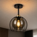 Lampa sufitowa 1xE27 SOLO BLACK/GOLD