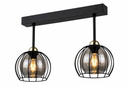 Ceiling Lamp 2xE27 SOLO BLACK/GOLD