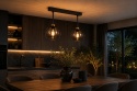 Lampa sufitowa 2xE27 SOLO BLACK/GOLD