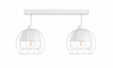 Lampa sufitowa 2xE27 SOLO WHITE