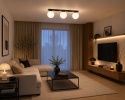 Ceiling Lamp 3xE14 MONDI BLACK
