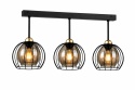 Lampa sufitowa 3xE27 SOLO BLACK/GOLD