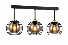 Ceiling Lamp 3xE27 SOLO BLACK/GOLD