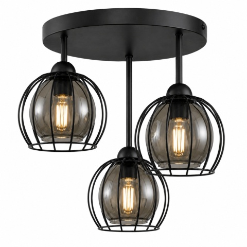 Ceiling Lamp 3xE27 SOLO BLACK