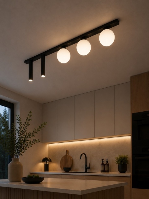 Lampa sufitowa 5xE27 MONDI BLACK MIX