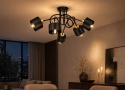 Ceiling Lamp 5xE27 SIMPLY BLACK/GOLD