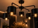 Lampa sufitowa 5xE27 SIMPLY BLACK/GOLD