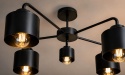 Lampa sufitowa 5xE27 SIMPLY BLACK