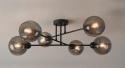 Ceiling Lamp 6xE27 VASCO BLACK/SMOKY
