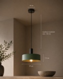 Lampa wisząca 1xE27 HAKI BLACK