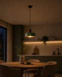 Lampa wisząca 1xE27 HAKI BLACK