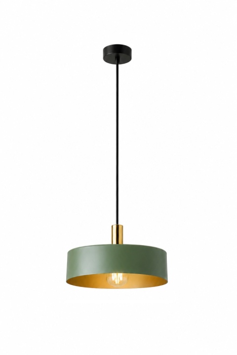 Lampa wisząca 1xE27 HAKI GOLD