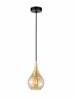 Lampa wisząca 1xE27 LACRIMA HONEY/GOLD