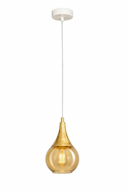 Lampa wisząca 1xE27 LACRIMA WHITE
