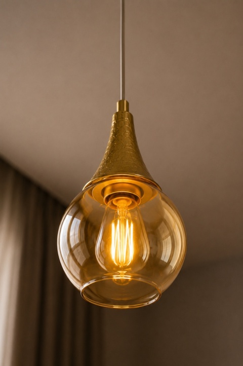 Pendant lamp 1xE27 LACRIMA WHITE