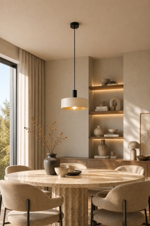 Lampa wisząca 1xE27 LATTE BLACK