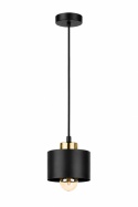 Lampa wisząca 1xE27 SIMPLY BLACK/GOLD